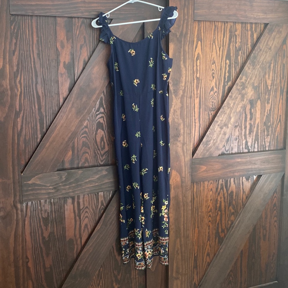 cute jumpsuit with sunflower print altard state